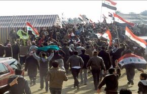 تظاهرات الرمادي خرجت عن الاطار القانوني