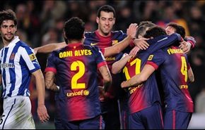 برشلونة يسحق اسبانيول ويبتعد في صدارة الليغا
