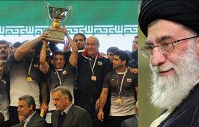 آية الله خامنئي يهنئ بفوز ايران بكأس العالم للمصارعة