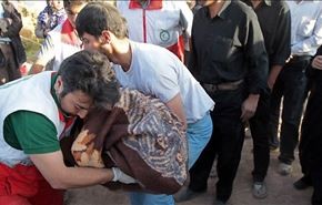 انهيارات وانزلاقات للتربة جراء زلزال بلوشستان