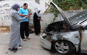 احراق 10 سيارات فلسطينية في الضفة الغربية