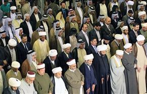 شيوخ ووجهاء غربي العراق في صلاة موحدة بكربلاء