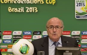 بلاتر يشيد بتنظيم كأس القارات في البرازيل