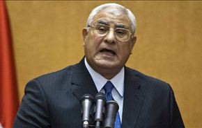 عدلي منصور: ملتزمون بتحقيق الأمن والاستقرار بلاهوادة