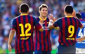 برشلونة يسحق فاليرينجا بسباعية نظيفة
