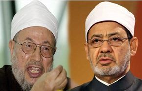 القرضاوي يفتح النار على شيخ الأزهر:دينه فاسد ولازم يراجع اجتهاده