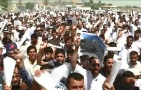 تظاهرات في العراق ضد العدوان المحتمل على سوريا