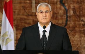 عدلي منصور: صبرنا أوشك على النفاد من قطر وتركيا