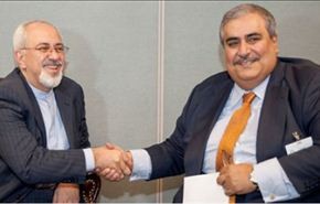 ظريف يجتمع مع وزير خارجية البحرين