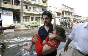 سقوط 54 ضحية بانفجار 14 سيارة مفخخة في بغداد
