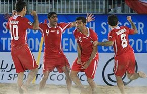 منتخب ايران بالكرة الشاطئية يعتلي عرش كاس القارات