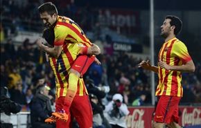 برشلونة ينهي عام 2013 بخماسية في شباك خيتافي
