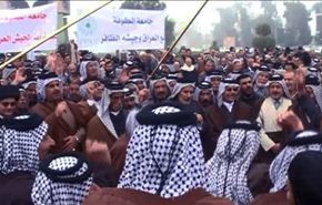 تظاهرة حاشدة في النجف دعما لعمليات الجيش في الانبار