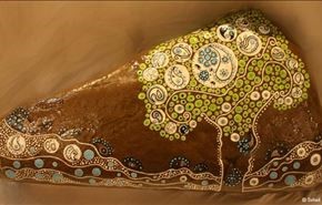 نقاشی‌ روی سنگ‌های رودخانه‌ای