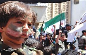 فيديو/المسلحون يستخدمون الاطفال في سوريا دروعاً بشرية