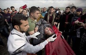 اصابة 10 فلسطينيين بالرصاص جيش الاحتلال الاسرائيلي بغزة