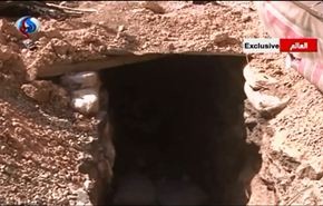 فيديو:كشف سلسلة انفاق بين مخيم اليرموك والمناطق المجاورة
