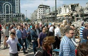 بالصور؛ ابناء حمص يتهافتون عليها.. سنبني ما دمره الارهاب