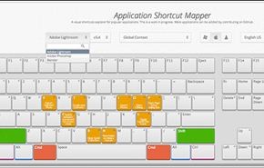 موقع لتعلم اختصارات لوحة المفاتيح لبرامج أدوبي adobe