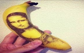 نقاشی های باورنکردنی روی پوست موز !