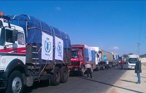 إدخال مساعدات طبية الى بلدة دوما شرقي دمشق