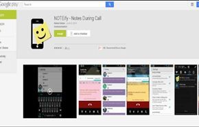 تطبيق لكتابة الملاحظات أثناء المكالمة في آندرويد Android