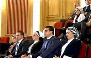 فيديو لاول ظهور اعلامي لعائلة السيسي في مراسم تنصيبه