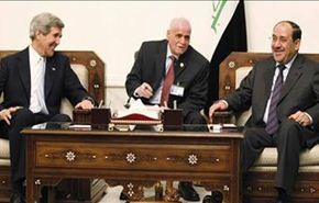 كيري يبحث والمالكي في بغداد مستجدات الساحة العراقية