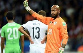 بالفيديو/حارس الجزائر يفطر على تمر أثناء مباراة المانيا