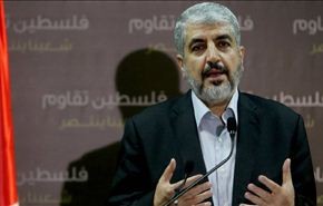 مشعل: حماس ترفض وقف اطلاق النار قبل رفع الحصار على غزة