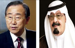 الملك السعودي يبحث مع بان كي مون الوضع في غزة