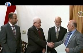 فيديو؛ كيف رد فؤاد معصوم على العبادي اثناء التكليف؟