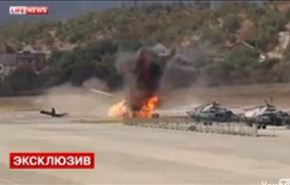 بالفيديو..شاهد كيف تتحطم طائرة روسية أثناء هبوطها وتنفجر!