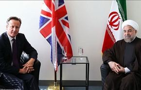 بالصور / روحاني يلتقي رئيس الوزراء البريطاني
