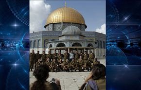 بالصور؛ القوات الاسرائيلية تدنس الاقصى