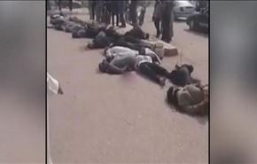 بالفيديو/ عشرات الجثث لابناء العشائر في شوارع هيت بالانبار