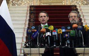 لاريجاني: ایران وروسیا ترتبطان بتعاون متعدد الاطراف