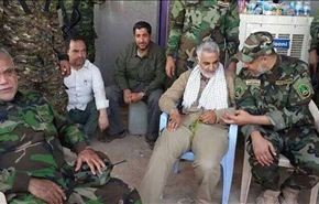 بالفيديو؛ اللواء قاسم سليماني في عمليات تحرير جرف النصر