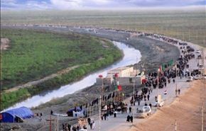 مساهمات الزائرين:زوار ابا عبد الله الحسين (ع) مشياً على الاقدام نحو كربلاء