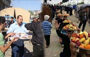 مشاهد لمواكب حسينية عربية واجنبية لن تجدها الا بطريق كربلاء!