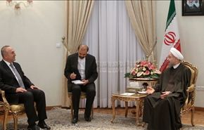 روحاني : تعاون طهران وانقرة من شانه ارساء الاستقرار بالمنطقة