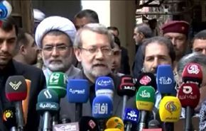 لاريجاني يلتقي آية الله السيستاني ويبحث تطورات المنطقة