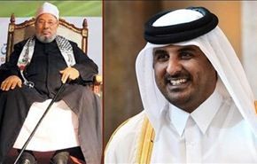 فيديو/القرضاوي يحرض لاول مرة على الثورة ضد أمير قطر!