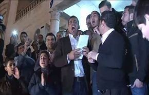 احتجاجات تطالب الافراج عن الكساسبة ورحيل الملك+فيديو
