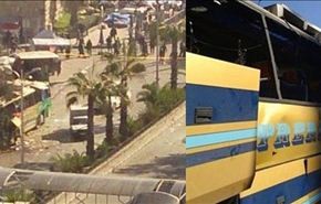مشاهد خاصة من التفجير الارهابي قرب مقام السيدة رقية بدمشق