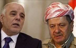 العبادي وبارزاني يبحثان استعادة الموصل من 