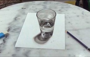 كأس حقيقية أم لوحة ثلاثية الأبعاد.. شاهد الفيديو