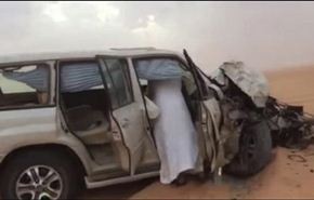 شاهد وقوع حادث مروع في الصحراء!