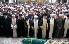 تشييع مهيب لجثمان العلامة الآصفي