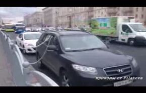شاهد اغرب طريقة لحماية سيارتك من السرقة